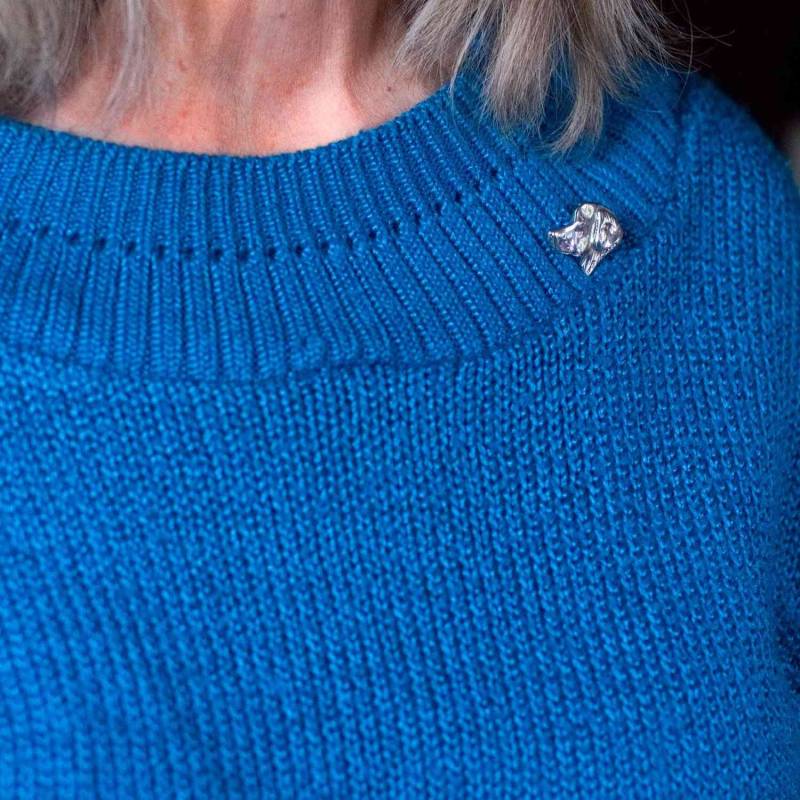 Golden Retriever Pin Anhänger Kombination Aus Sterling Silber von TheMagicZoo