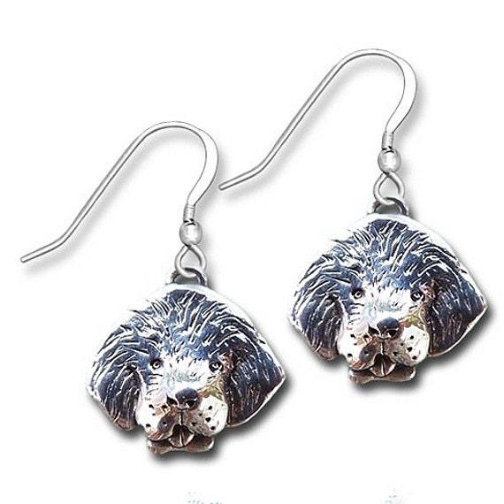 Neufundland Ohrringe in Sterling Silber von TheMagicZoo