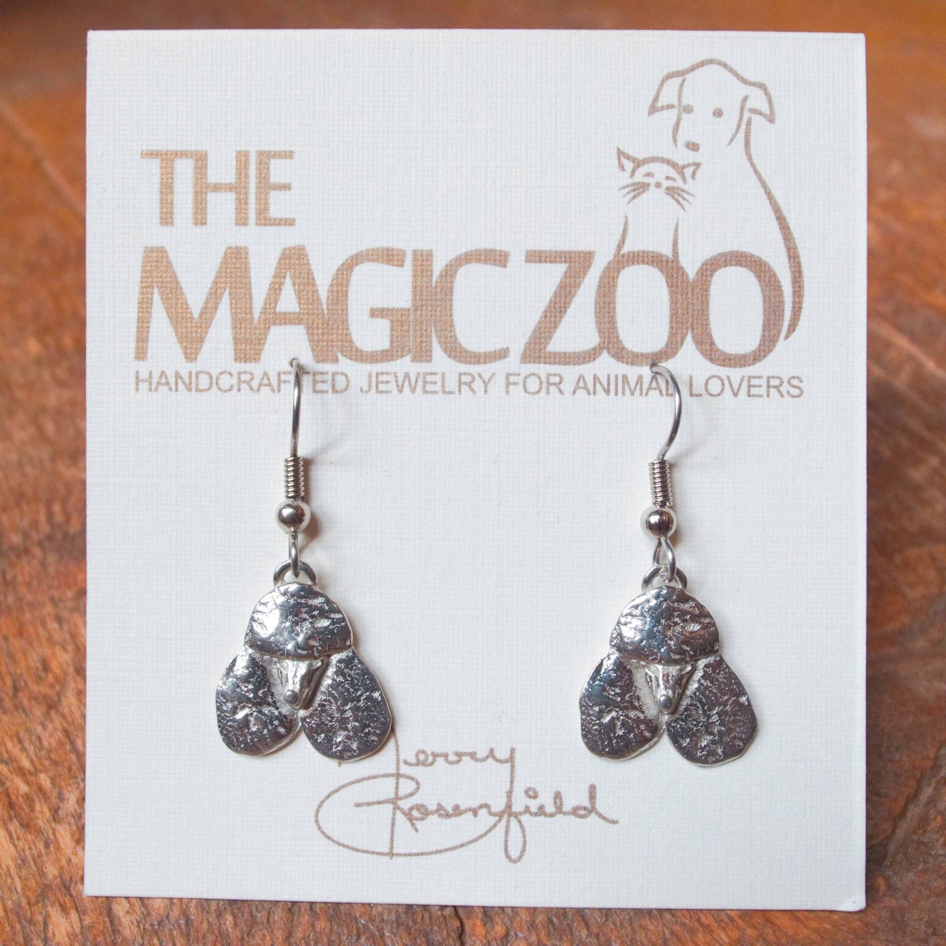 Pudel-Ohrringe Aus Zinn von TheMagicZoo