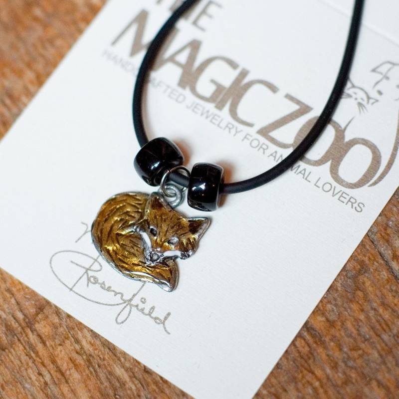 Rotfuchs Halskette Aus Emaille von TheMagicZoo