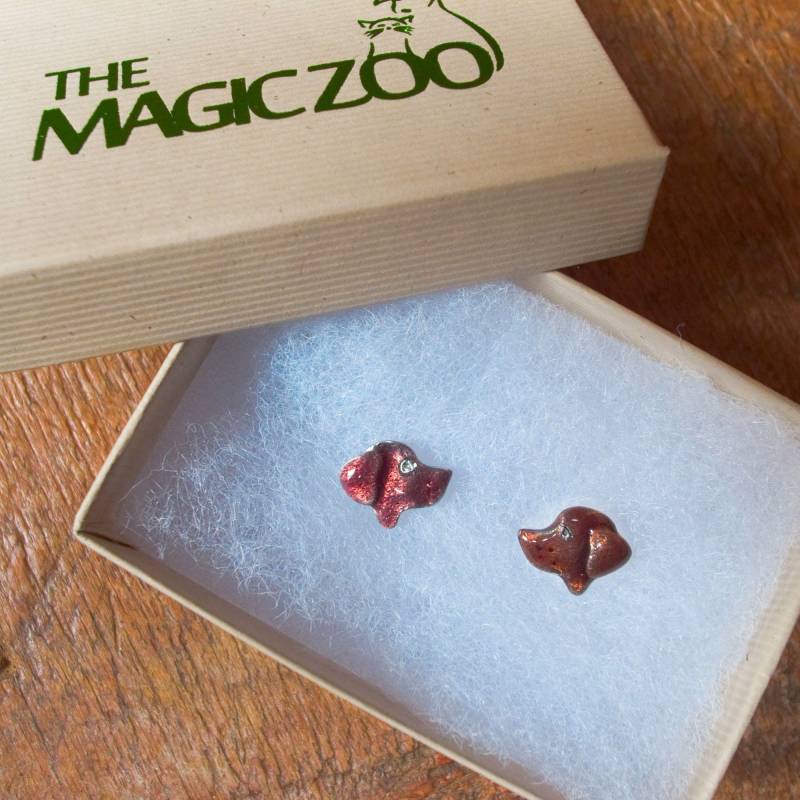 Schokolade Labrador Retriever Ohrstecker von TheMagicZoo