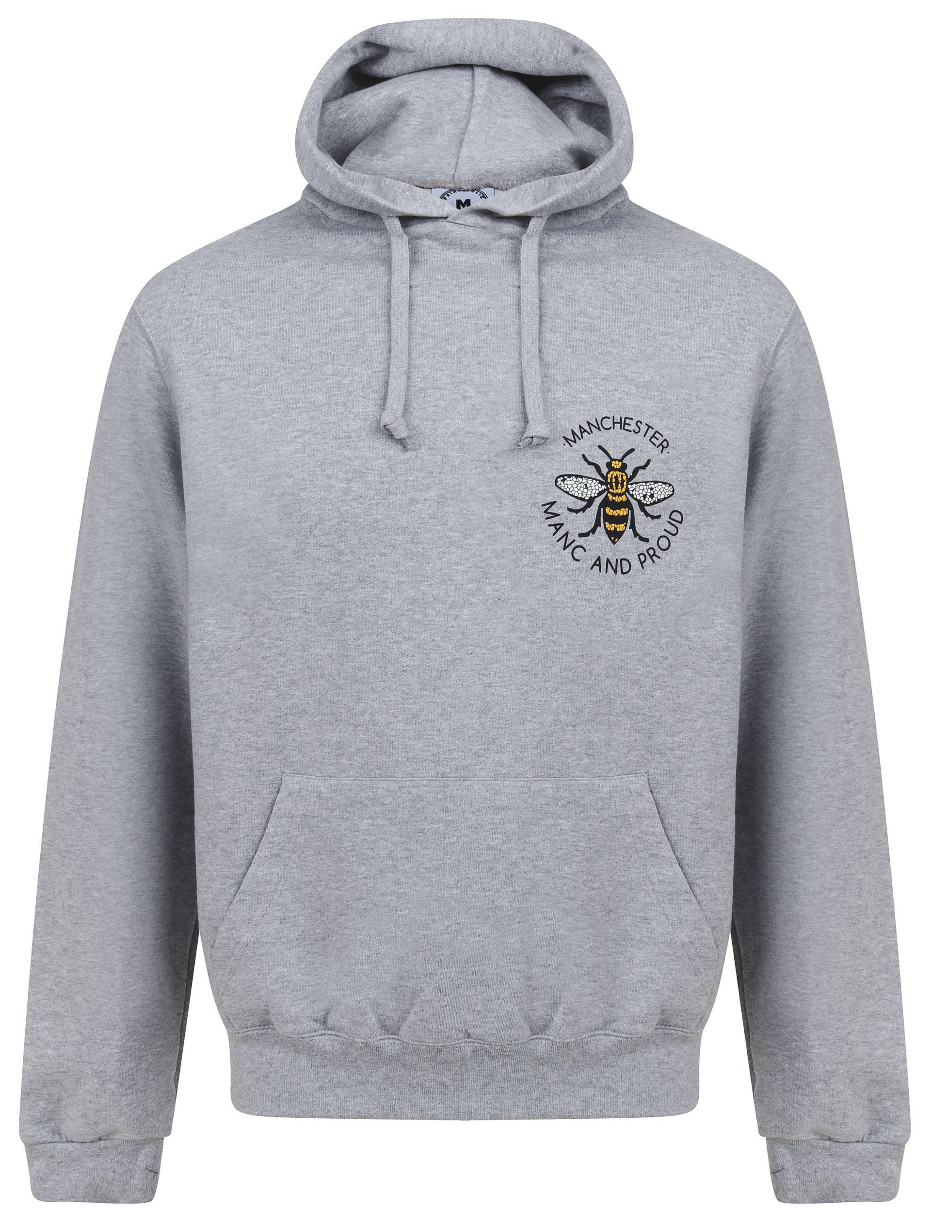 Manc & Proud Manchester Bee Grauer Hoodie - Design Auf Vorder- Und Rückseite Produziert in Großbritannien Hacienda Mancunian Worker Manc & Proud Manchester Bee Grauer Hoodie - Design Auf Vorder- Und Rückseite Produziert in Großbritannien Hacienda Mancunian Worker von TheManchesterShop