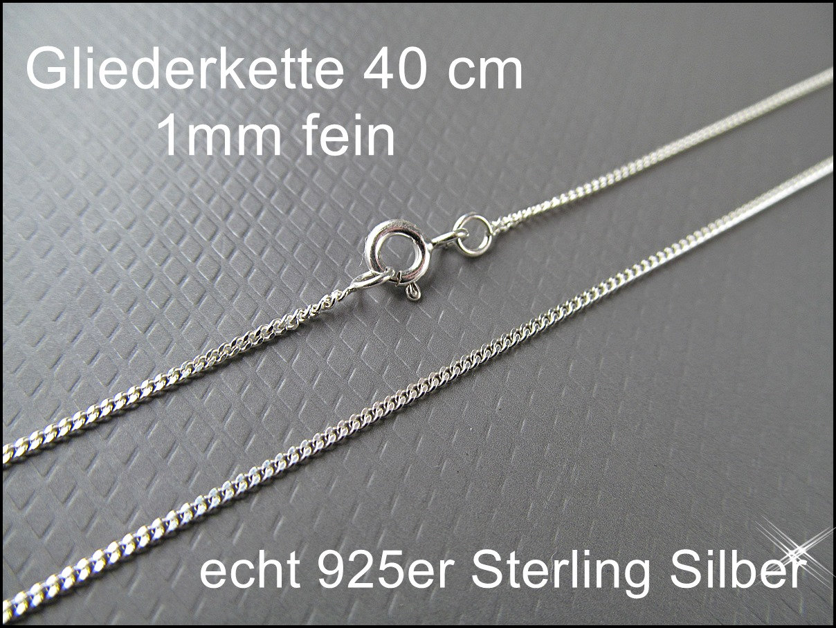 925Er Silber Gliederkette 40 cm Hk925-12 925Er Silber Gliederkette 40 cm Hk925-12 von TheMatGirl