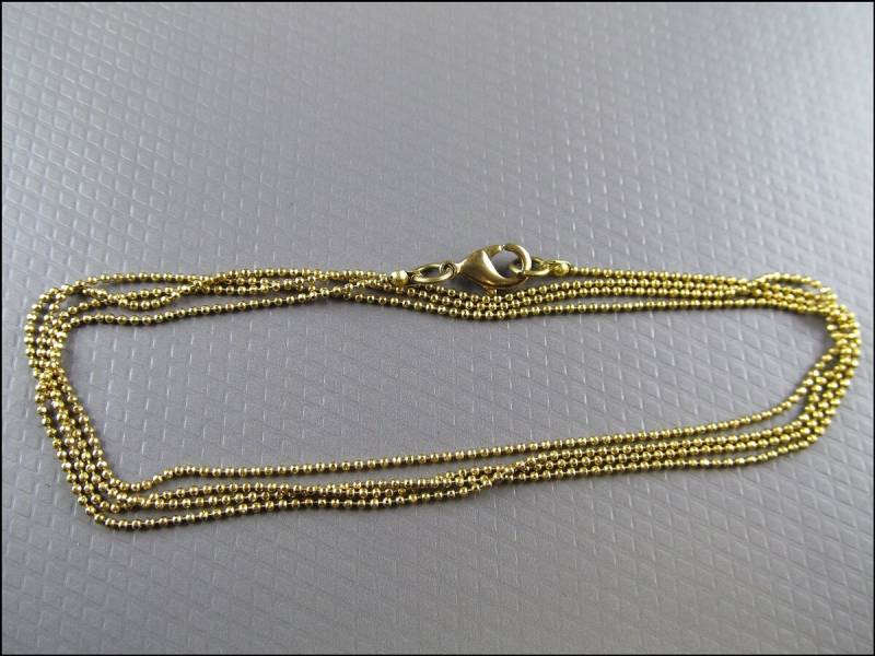 Superfeine Goldfarbene Schmuckkette 80 cm - Hk05 Superfeine Goldfarbene Schmuckkette 80 cm - Hk05 von TheMatGirl