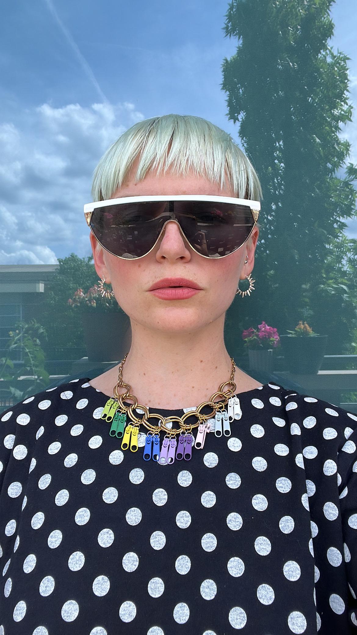 Die Zip Charm Halskette - Einzelstück Handgemacht von TheMetalRomanticShop