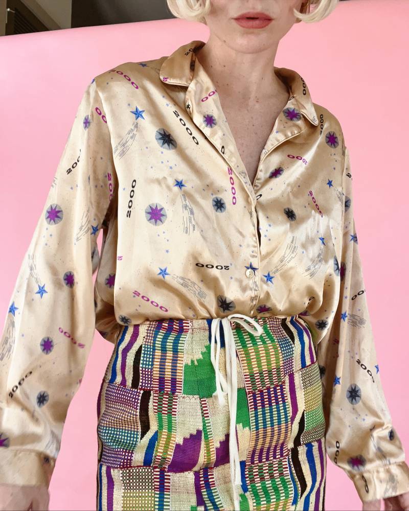 Vtg 2000 Pyjama-Bluse von TheMetalRomanticShop