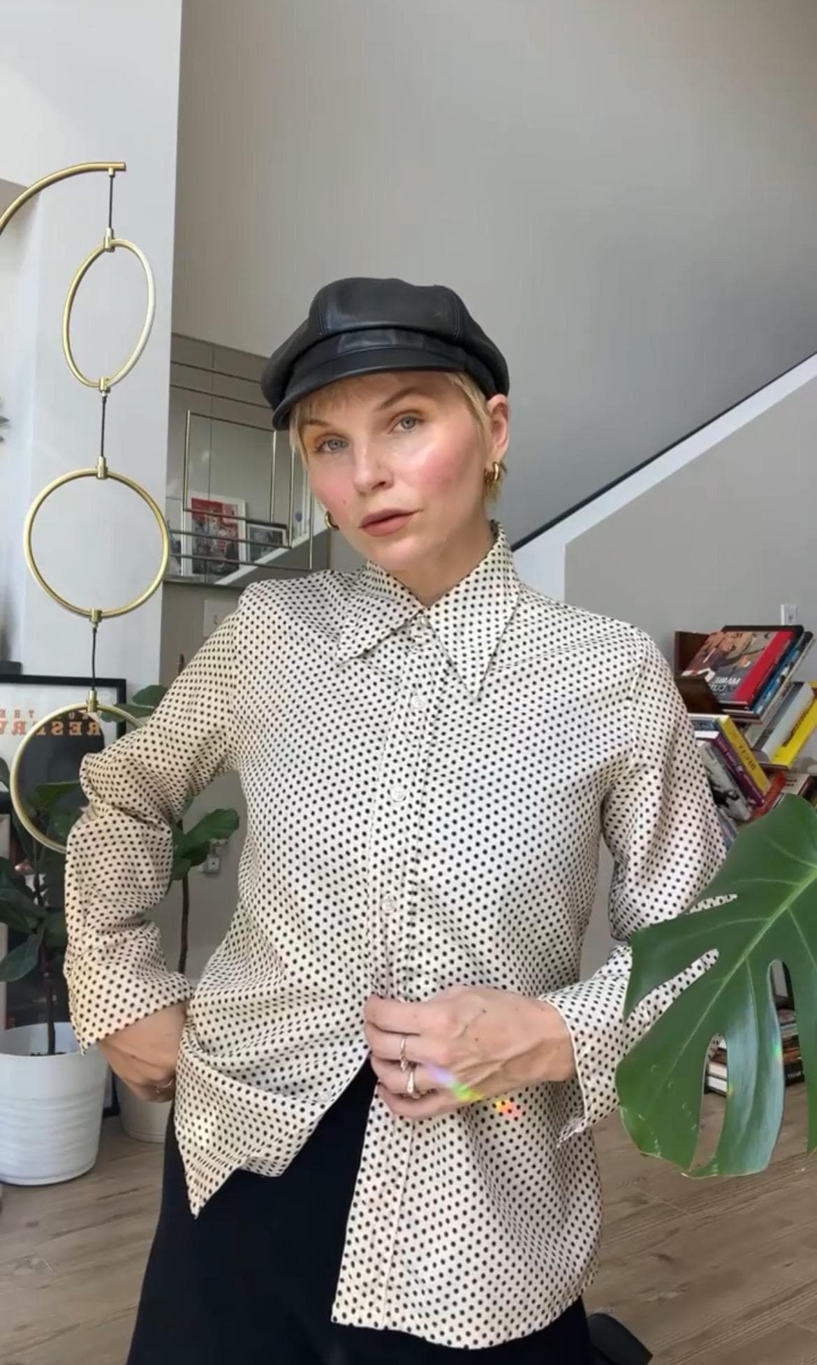 Vtg 70Er Jahre Bluse Mit Pünktchen von TheMetalRomanticShop