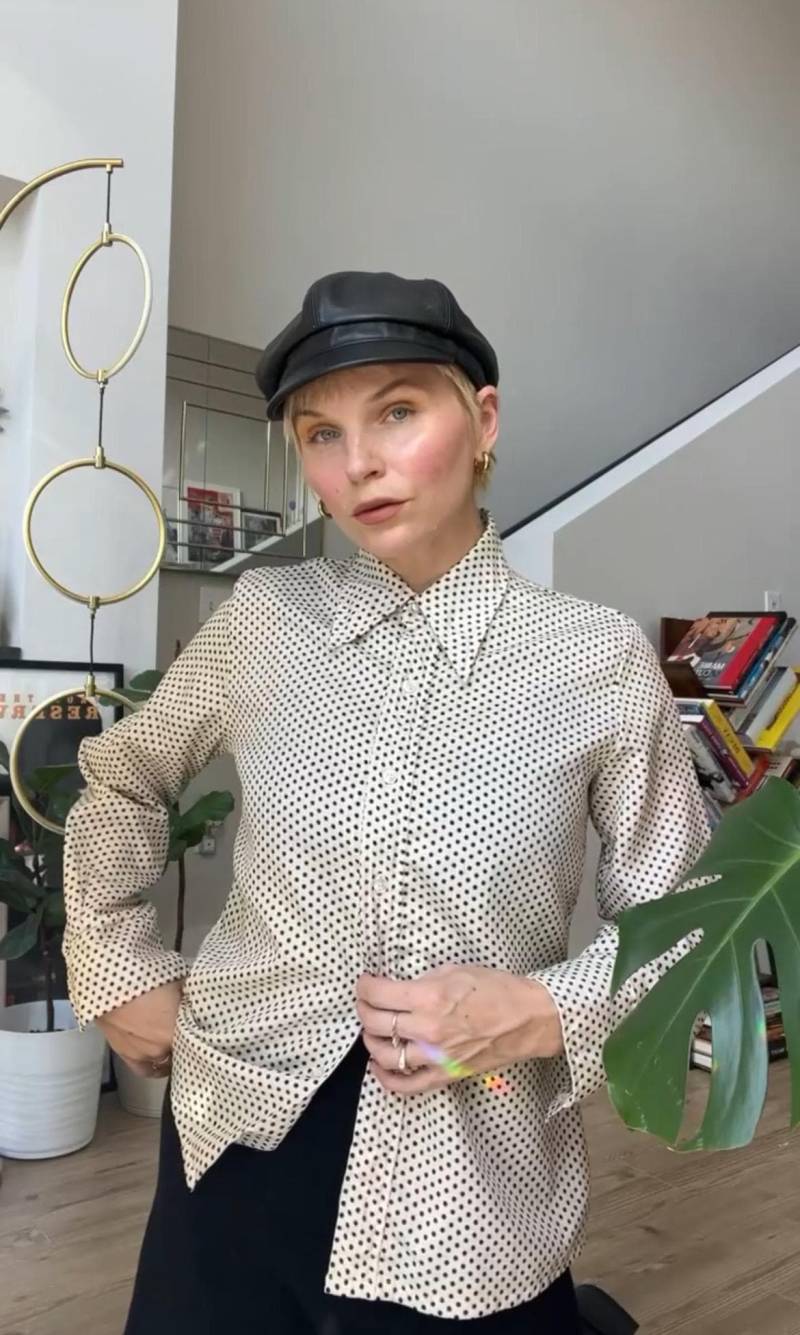 Vtg 70Er Jahre Bluse Mit Pünktchen von TheMetalRomanticShop