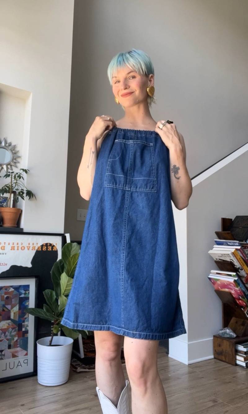 Vtg90Er Jahre Denim Sommerkleid von TheMetalRomanticShop
