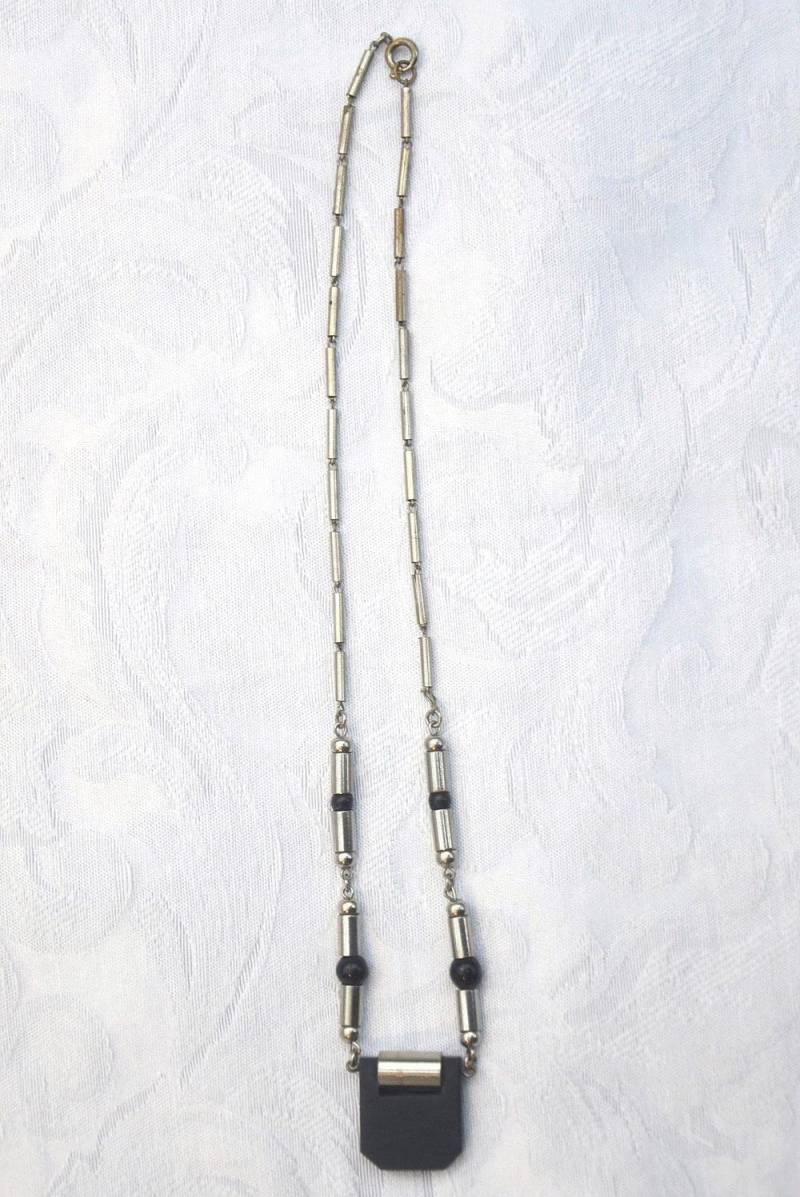 Vintage Original Authentisch 1920Er Jahre Art Deco Galalith Bakelit Chrom Jakob Bengel Haute Couture Deutsch Frankreich Kubist Moderne Kunst von TheMetaphysicalStuff