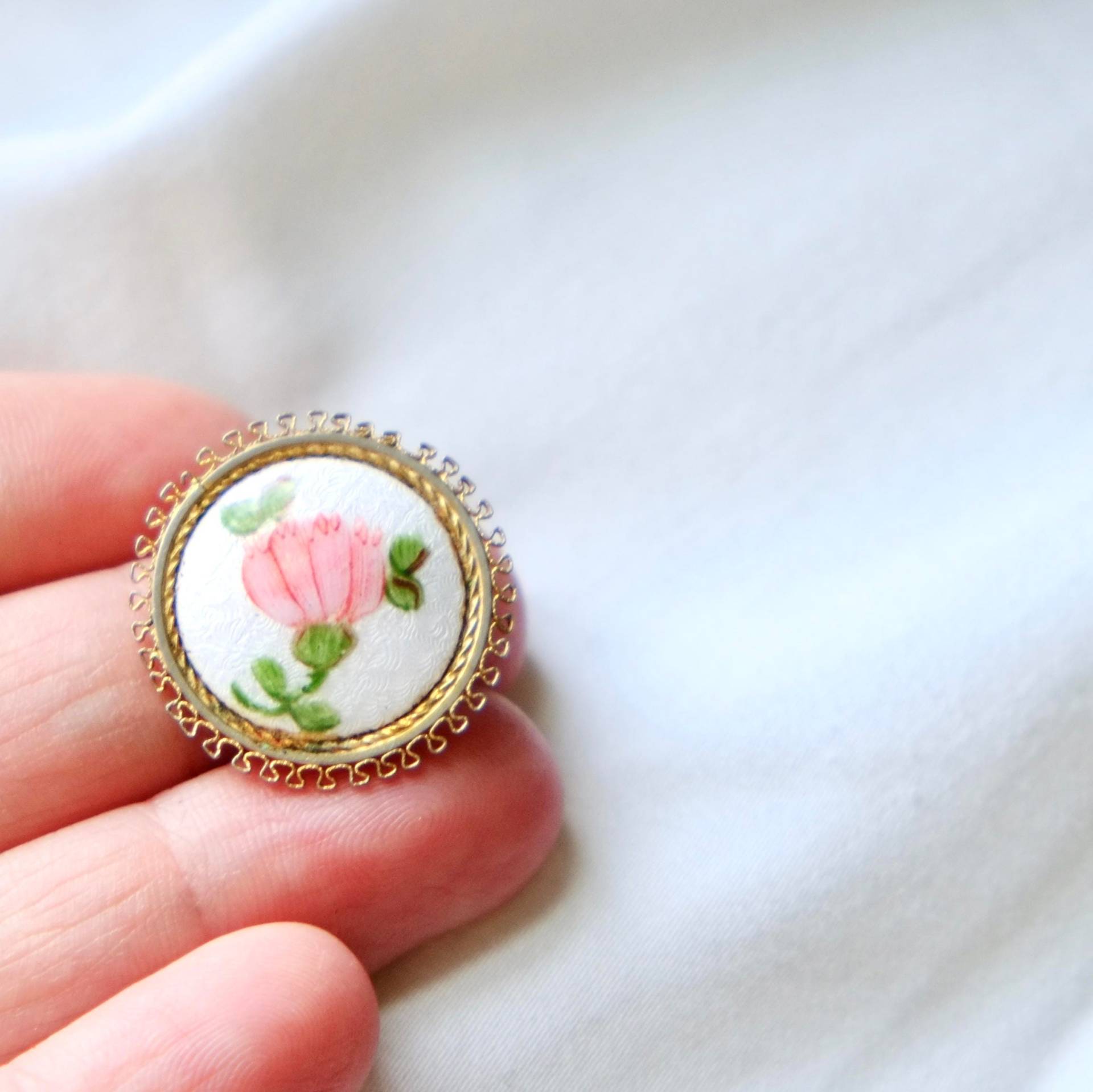 Jahrgang Aj 12/20 Gold Gefüllt Brosche von TheModOwl