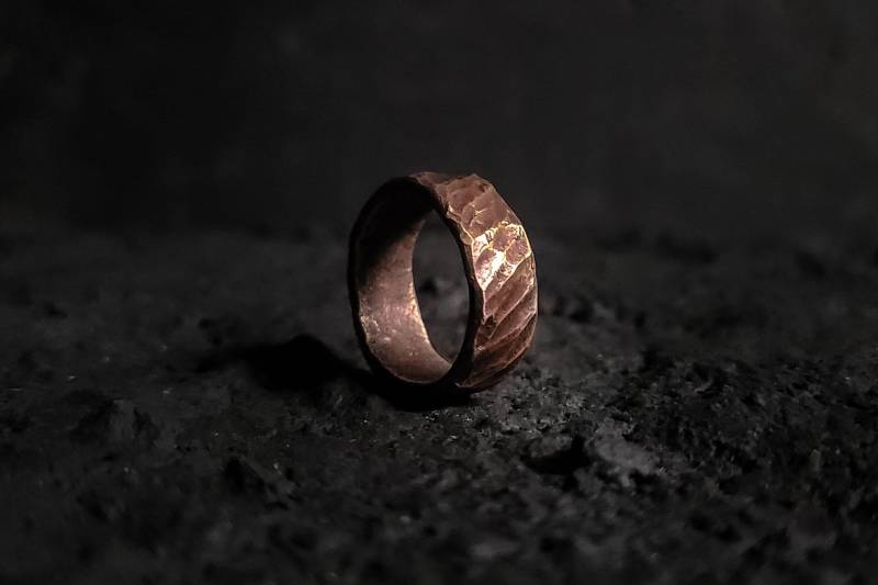 Messing Ring - Gehämmerter Ring, Dicker Geschenke Für Ihn, Klobige Ringe Messing Ring - Gehämmerter Ring, Dicker Geschenke Für Ihn, Klobige Ringe von TheMoonsForge