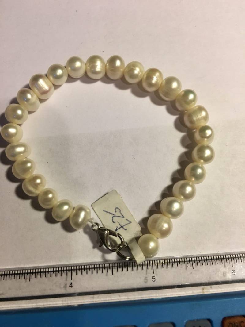 Hübsche Weiße Süßwasser Perle Armband von TheMouseyPad