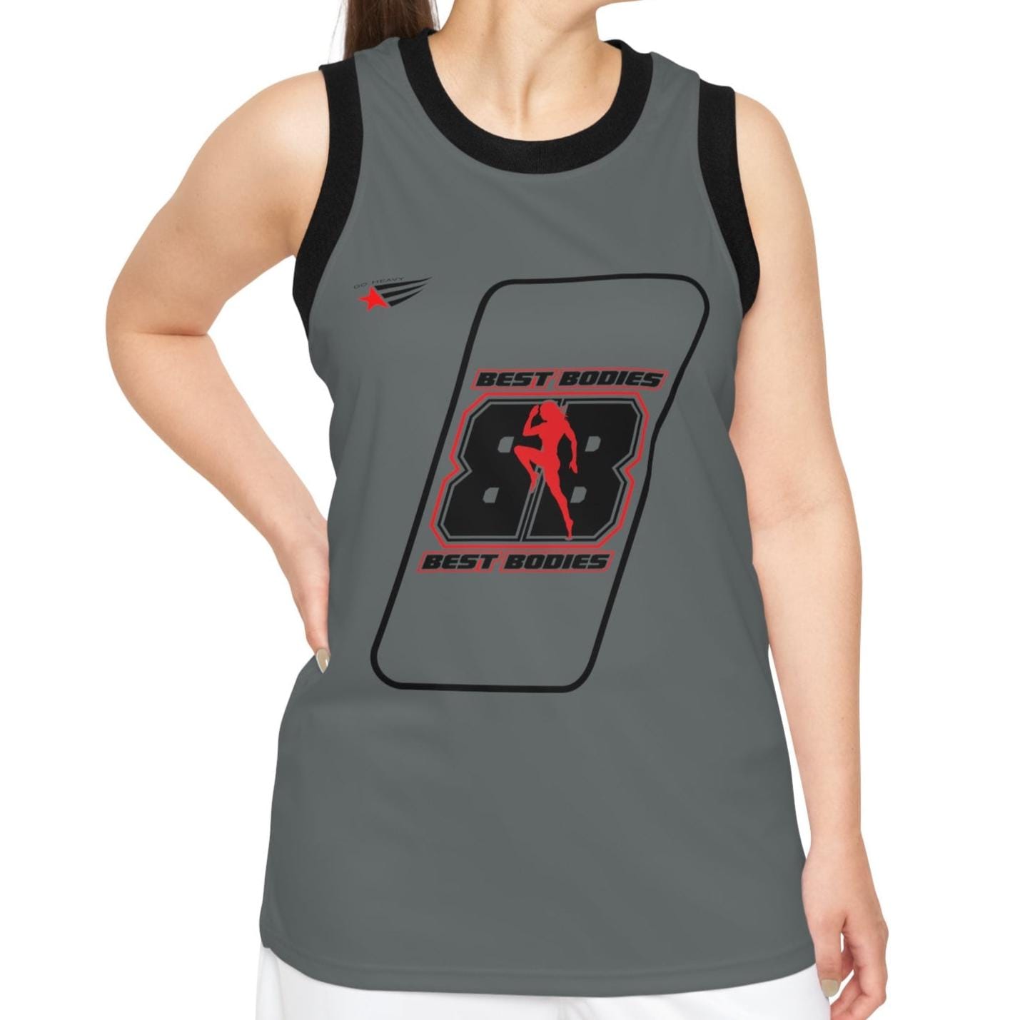 Women's Gymstar Athletic Tank Top Gray | Yoga Fitness Jersey Gym Workout Shirt Training Breathable Activewear Women's Gymstar Athletic Tank Top Gray | Yoga Fitness Jersey Gym Workout Shirt Training Breathable Activewear von TheMuscleagents