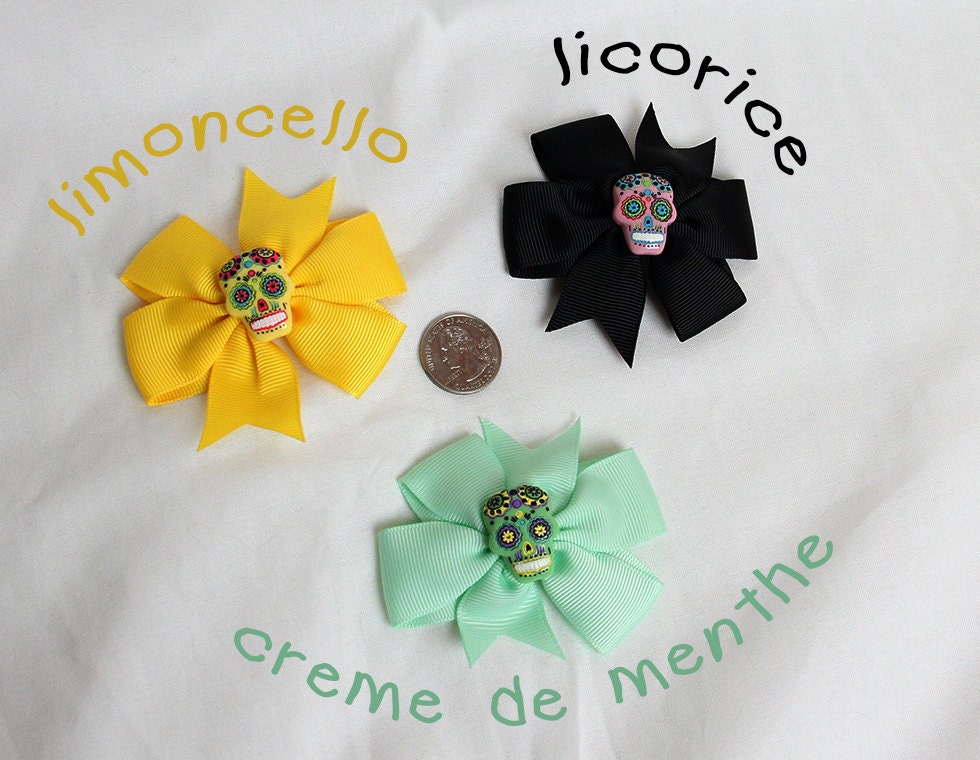 Dias De Los Muertos Schleife Haarspange Dias De Los Muertos Schleife Haarspange von TheMutinousMermaid