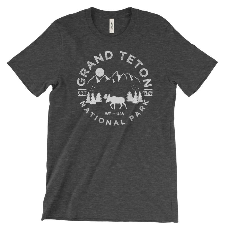 Grand Teton Nationalpark Abenteuer Tshirt von TheNationalParkStore