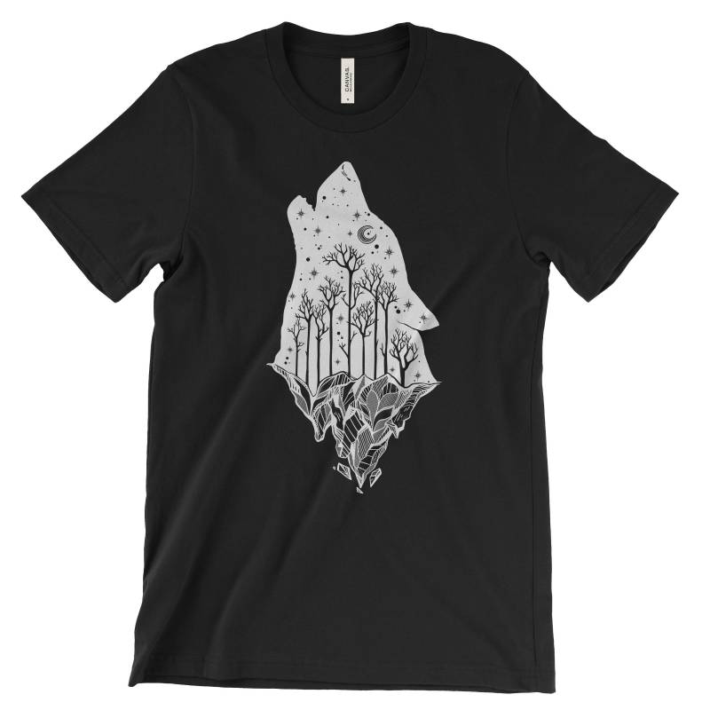 Nationalpark Wolf Tshirt von TheNationalParkStore