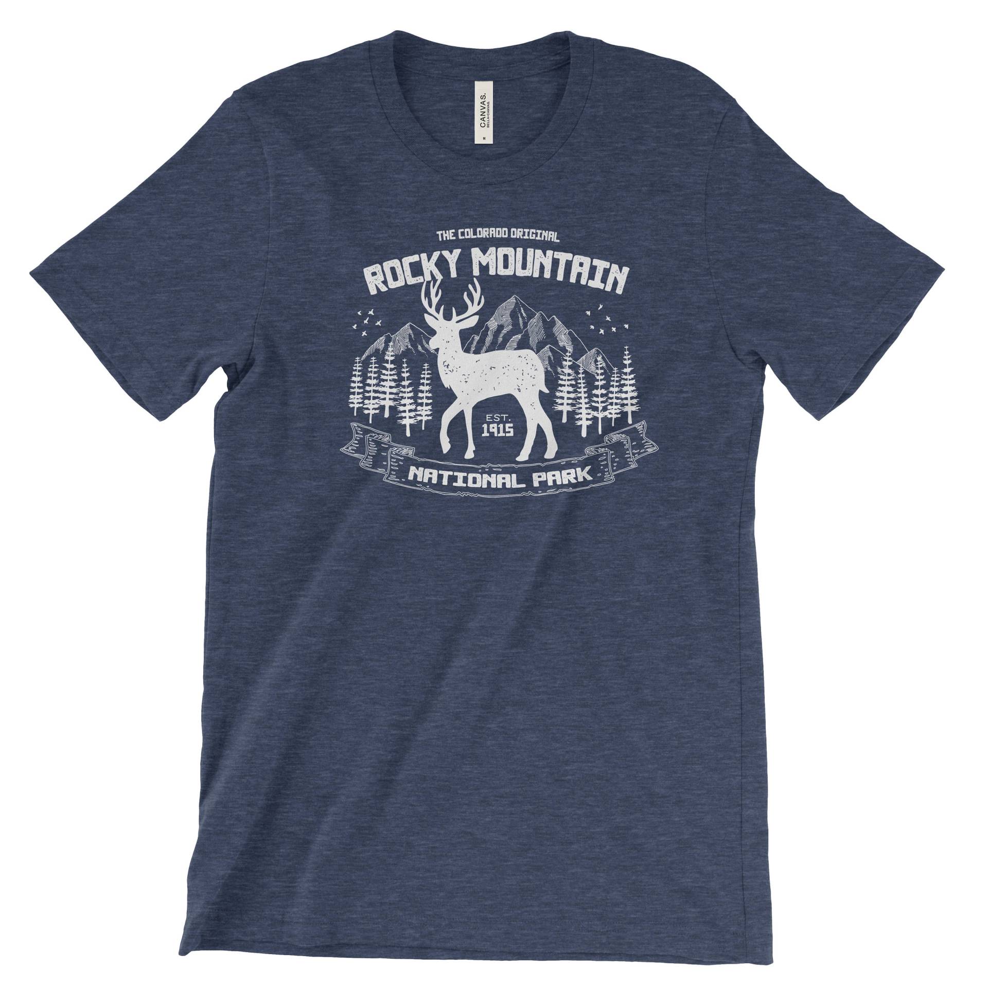 Rocky Mountain Elch-T-Shirt von TheNationalParkStore