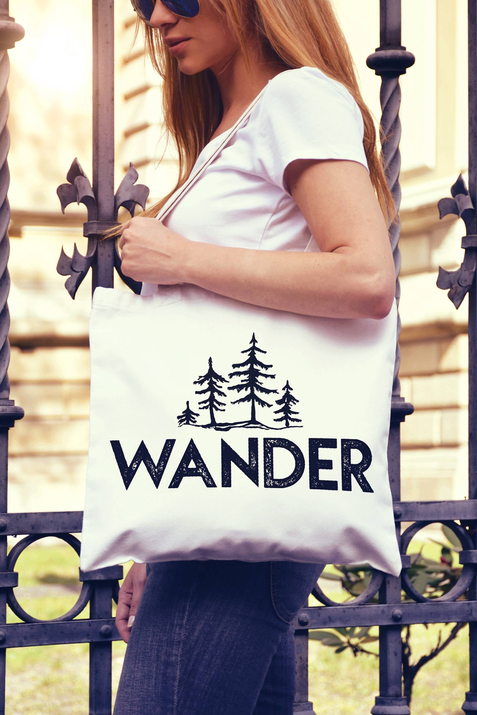 Wandern Bäume Nationalparks Baumwolltasche von TheNationalParkStore