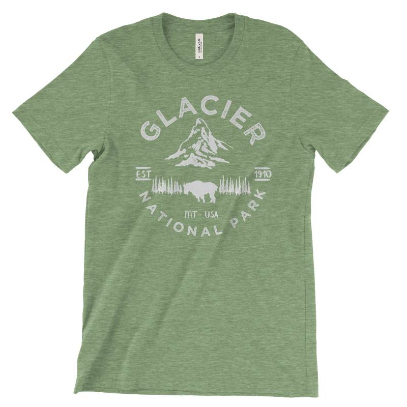 'glacier National Park Abenteuer Tshirt von TheNationalParkStore