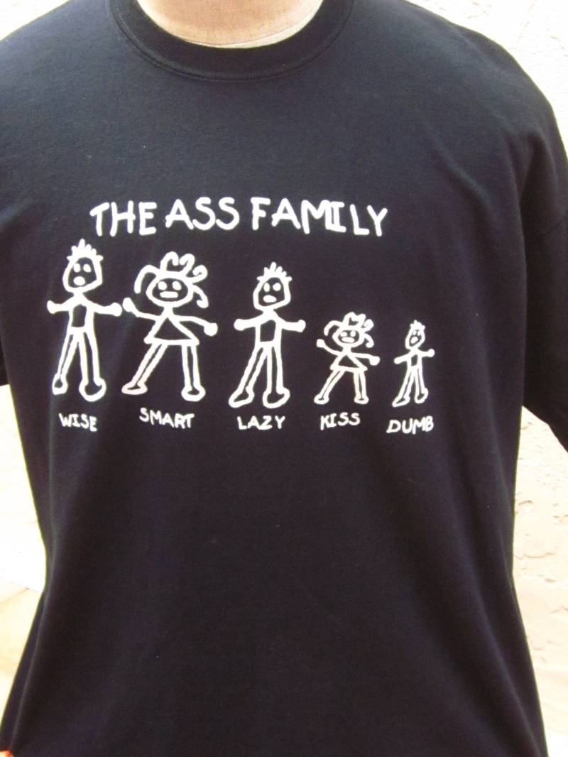 Lustiges Strichmännchen T-Shirt - Schwarzes Baumwoll Xl Shirt von TheNerdBoyfriend