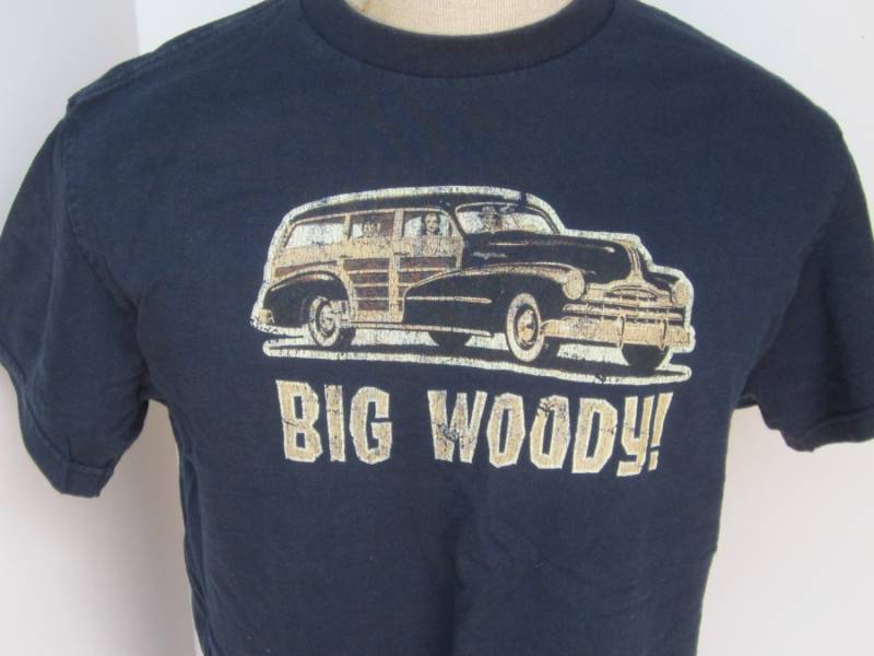 Navy T-Shirt Vintage 80Er -Big Woody-Surf Wagon Safari Surfboard Strand Ozean von TheNerdBoyfriend