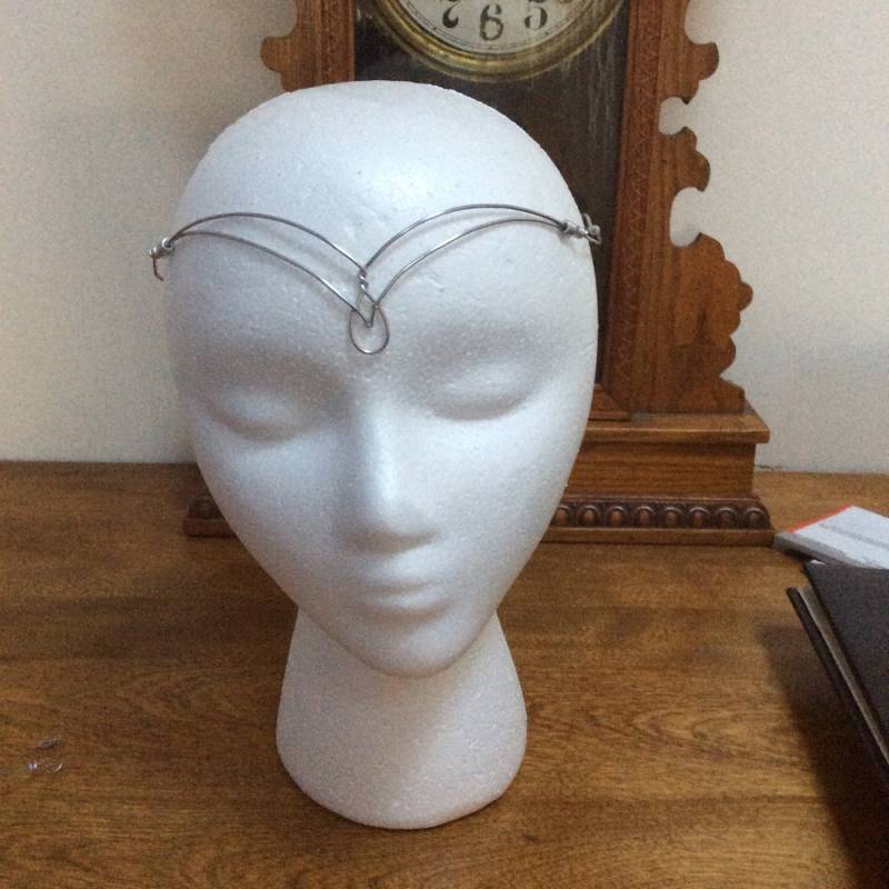 Silberner Elfen Haarreif Aluminium Fee Krone Als Kopfschmuck von TheNerdyWino