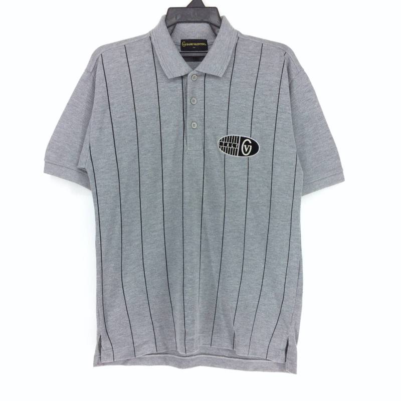 Vintage Gianni Valentino Kurzarm Polo-Shirt | Gestreiftes 90S Style Retro Rap Tees Hip Hop Swag Designer von TheNumberVintage