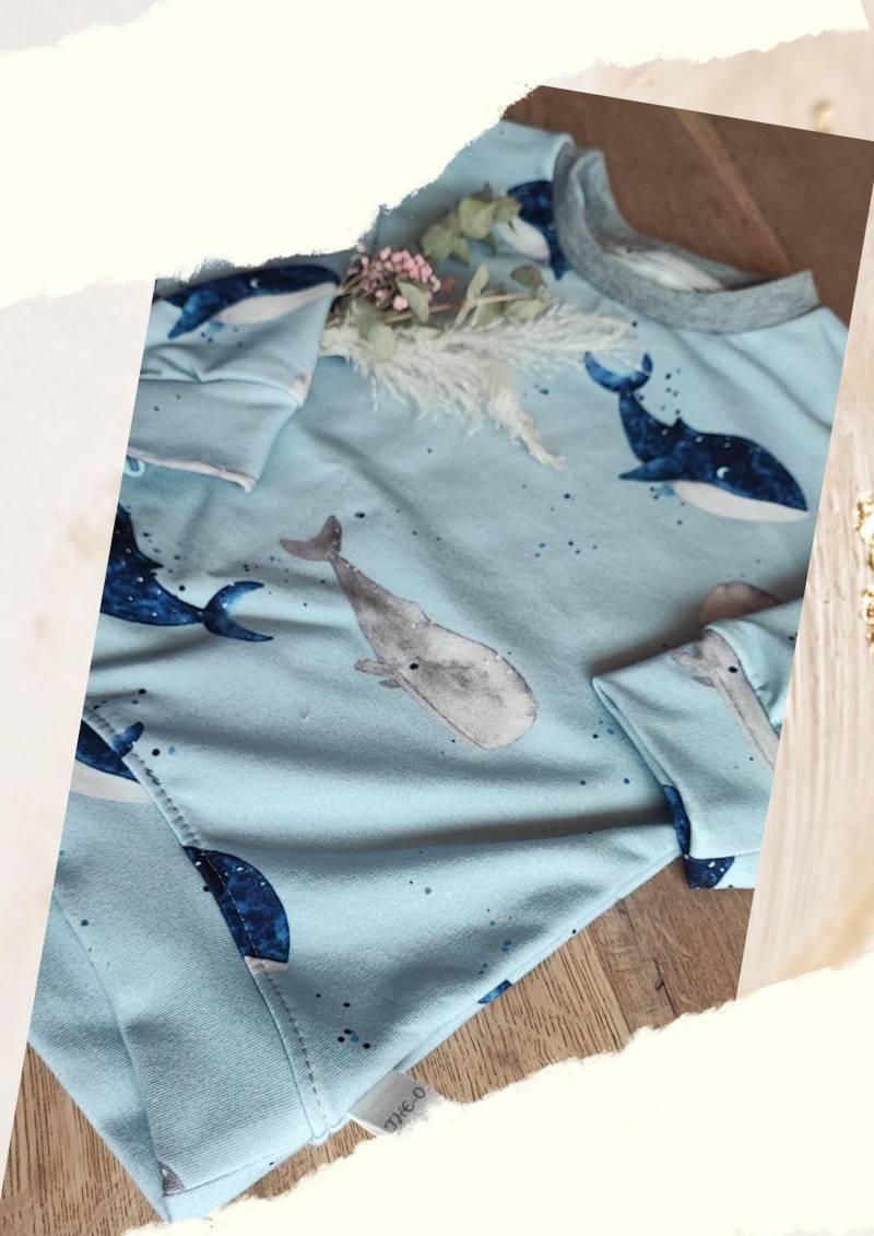 Baby Und Kinder Oversized Sweater, Wal von TheObyLydia