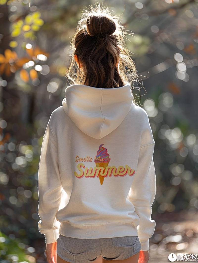 Summer Hoodie Sweatshirt "Smells Like Summer" - Unisex Surfer Style Beach Kuschel Weich von TheOffshoreStudio