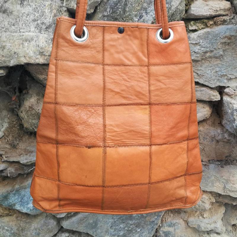 Leder-Einkaufstasche/Ledertasche Braun Leder Schultertasche /Handmade /Large Tasche /Leder-Einkaufstasche/Reisetasche von TheOldTimeTreasures