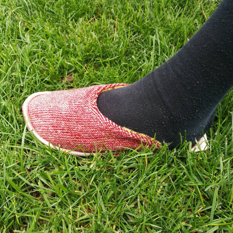 Wolle Hausschuhe/Eco Damen Warme Handgemachte Gestrickte Rote von TheOldTimeTreasures