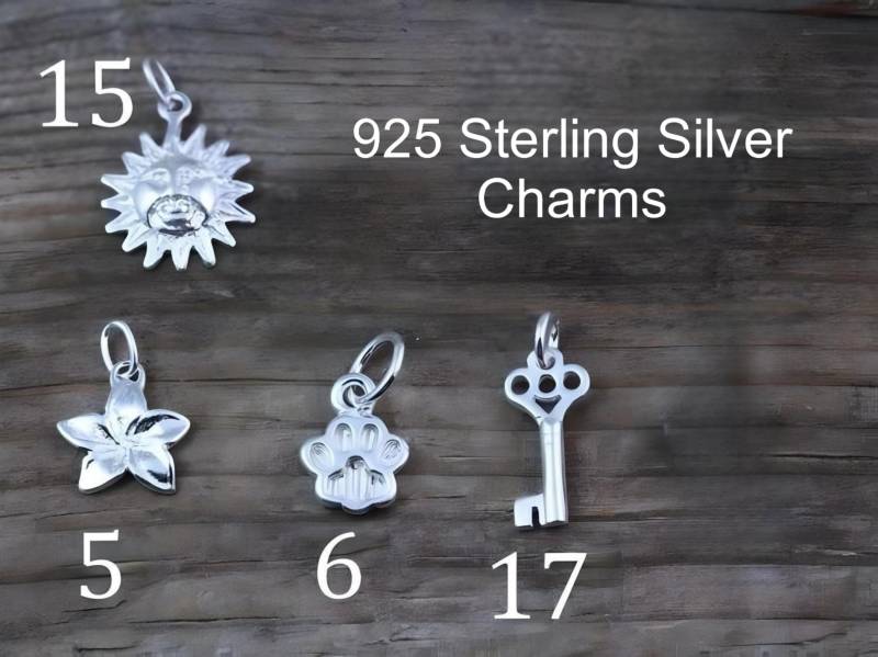 925 Massiv Sterling Silber Kleine Charms Echte Charme 58 + Verfügbar ... Mehr von TheOneOfaKindJewelry