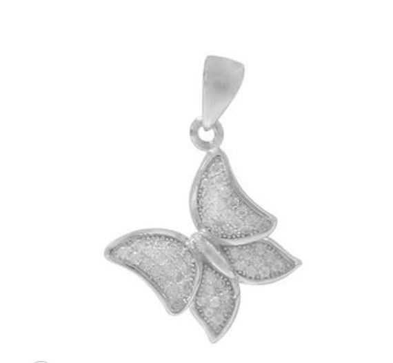 Zirkonia Schmetterling Halskette, Wählen Sie Sterling Silber Kette, Schmetterling. Charm Anhänger Und Ausgewählte Kette von TheOneOfaKindJewelry