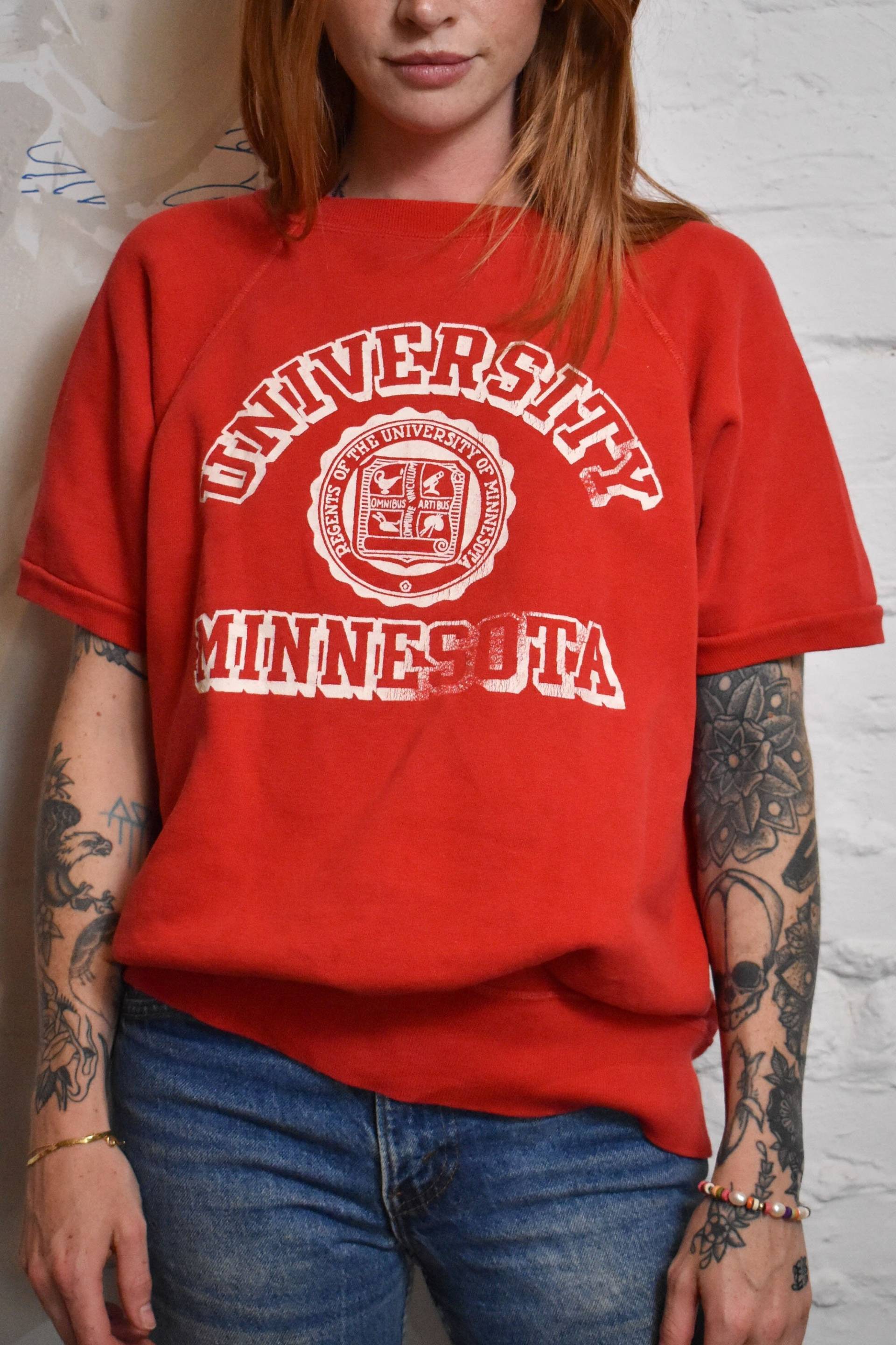 Vintage 50Er Jahre "Running Man Champion" Universität Minnesota Sweatshirt von TheOnlyVintageShop