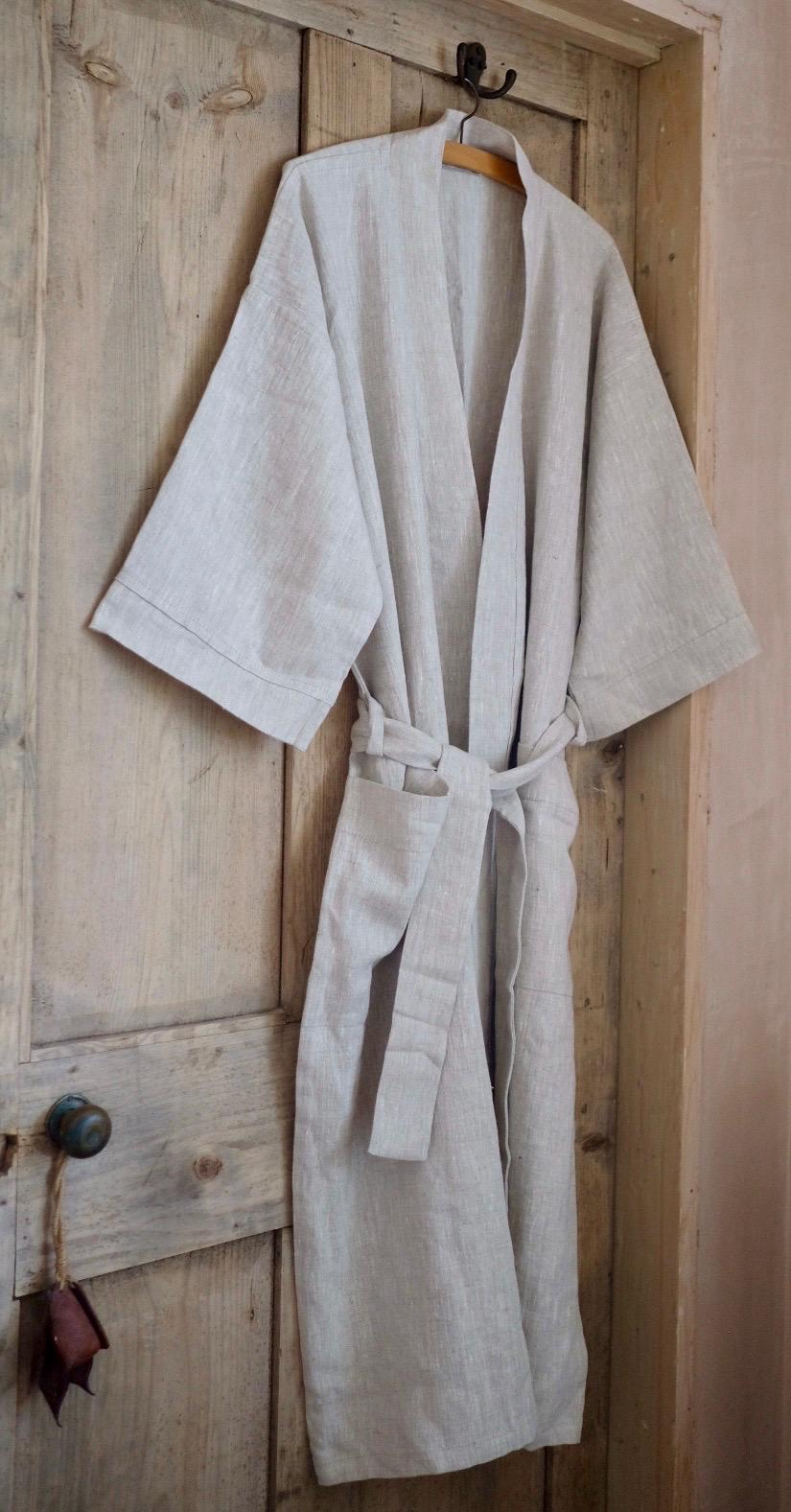 100% Leinen Unisex Kimono Bademantel Morgenmantel Mit Taschen - Einheitsgröße 100% Leinen Unisex Kimono Bademantel Morgenmantel Mit Taschen - Einheitsgröße von TheOriginalLinen