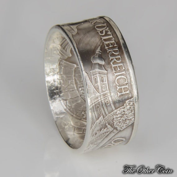 Ring 10 Euro Schloss Artstetten 2004 - Münzring Hochglanzpoliert Oder Im Vintage Antik Look Ring 10 Euro Schloss Artstetten 2004 - Münzring Hochglanzpoliert Oder Im Vintage Antik Look von TheOtherCoin