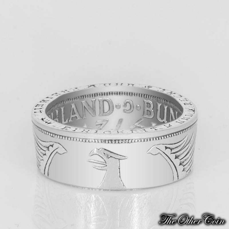 Ring 5 Dm | Bundesadler Auf Außenseite - Münzring Hochglanzpoliert Oder Im Vintage Antik Look Ring 5 Dm | Bundesadler Auf Außenseite - Münzring Hochglanzpoliert Oder Im Vintage Antik Look von TheOtherCoin