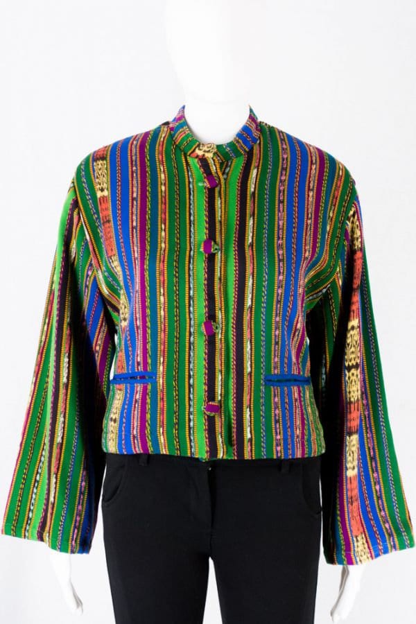 Ethno Vintage Blouson -M - Jacke Made in Ecuador Tolles Muster Ethno Vintage Blouson -M - Jacke Made in Ecuador Tolles Muster von TheOtterCouture