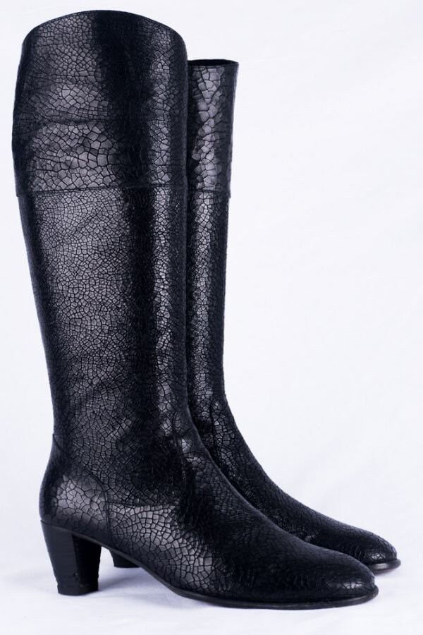 Lottusse Stiefel -38 - Leder Schwarz Made in Spain von TheOtterCouture