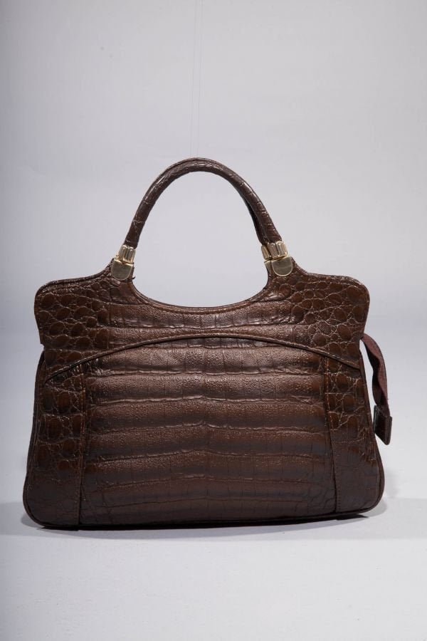 Vintage 60's Tasche Mit Krokoprägung K-Leder Dunkelbraun Henkeltasche Vintage 60's Tasche Mit Krokoprägung K-Leder Dunkelbraun Henkeltasche von TheOtterCouture
