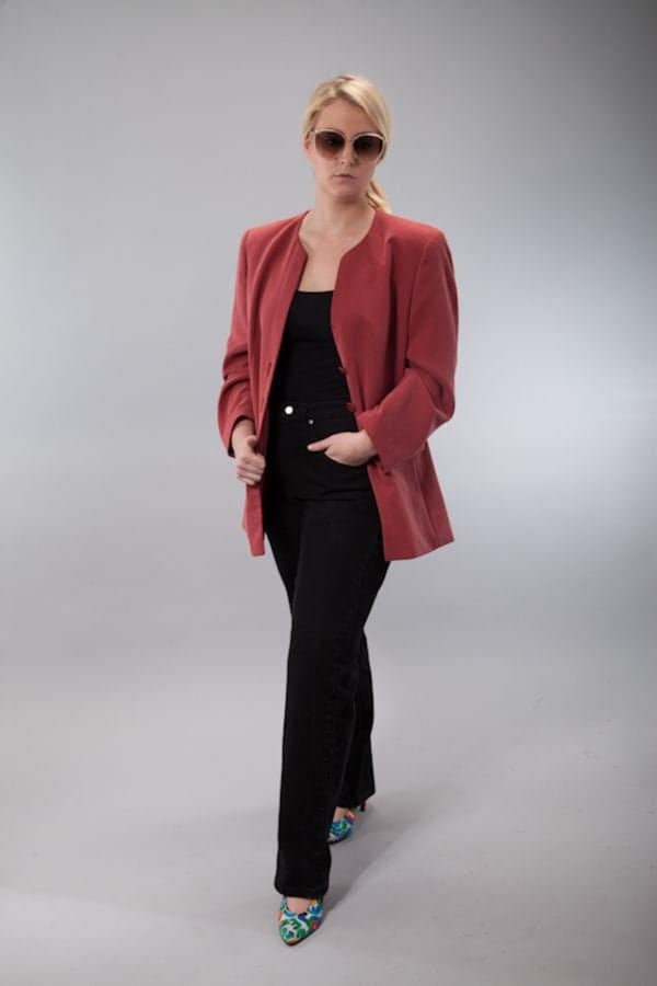 Vintage Blazer One Size Fits All Dunkelrot Langer Schnitt 80S Look Vintage Blazer One Size Fits All Dunkelrot Langer Schnitt 80S Look von TheOtterCouture