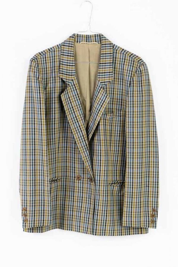 Vintage Blazer -S 38 - Kariert Schurwolle von TheOtterCouture