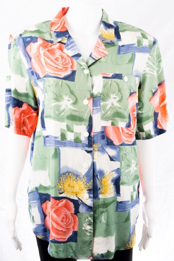 Vintage Bluse -44 L Blumen Print 80S/90S Romantisch Bunt Sommerlook Vintage Bluse -44 L Blumen Print 80S/90S Romantisch Bunt Sommerlook von TheOtterCouture
