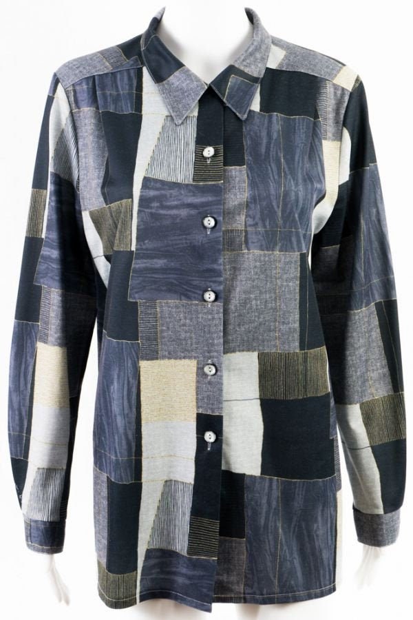 Vintage Bluse All Over Print -M - Langer Schnitt Oversize Vintage Bluse All Over Print -M - Langer Schnitt Oversize von TheOtterCouture