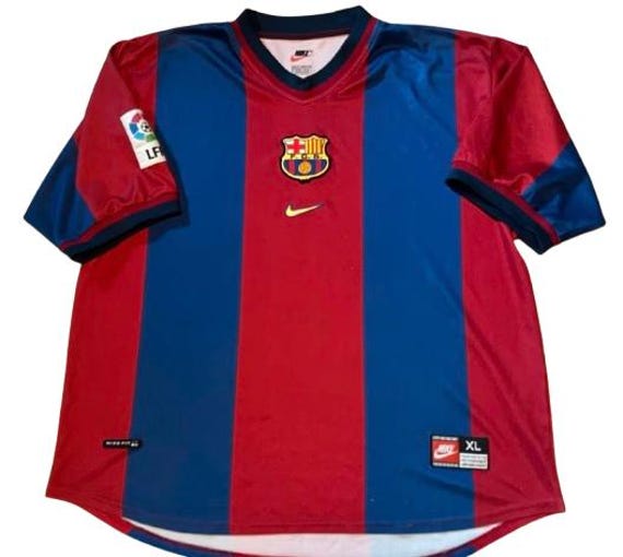 Vintage Fc Barcelona Trikot -xl - Nike 98/99 Rar von TheOtterCouture