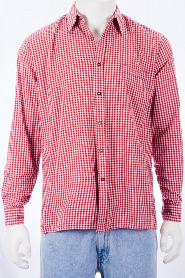 Vintage Hemd -L - Karo Muster Rot Weiß Isar Trachten Reine Baumwolle Casual Look Vintage Hemd -L - Karo Muster Rot Weiß Isar Trachten Reine Baumwolle Casual Look von TheOtterCouture