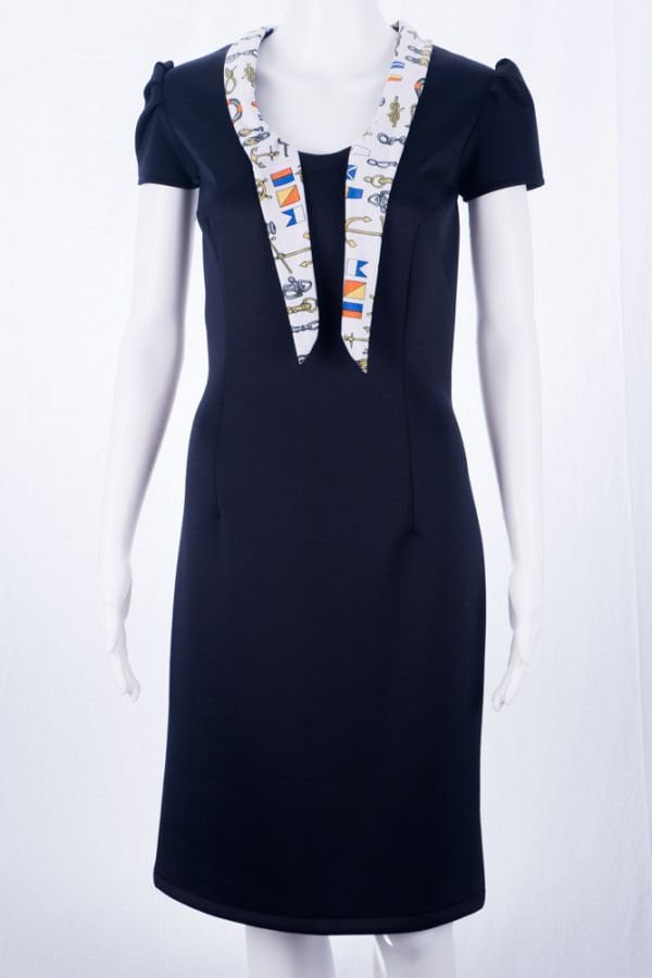 Vintage Kleid -S - 36 60Er/ 70Er Blau Tailliert Schalkragen Dunkelblau Vintage Kleid -S - 36 60Er/ 70Er Blau Tailliert Schalkragen Dunkelblau von TheOtterCouture
