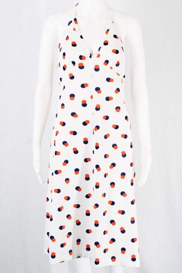 Vintage Neckholder Kleid -xs - Punkte Print Minikleid Sommer 60S 70S Vintage Neckholder Kleid -xs - Punkte Print Minikleid Sommer 60S 70S von TheOtterCouture