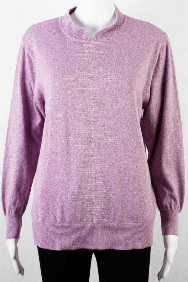 Vintage Pullover Mit Stehkragen -L - Lila Romantisch Strick Dezentes Muster Vintage Pullover Mit Stehkragen -L - Lila Romantisch Strick Dezentes Muster von TheOtterCouture